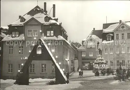 Schneeberg Erzgebirge Weihnachtszeit Kat. Schneeberg