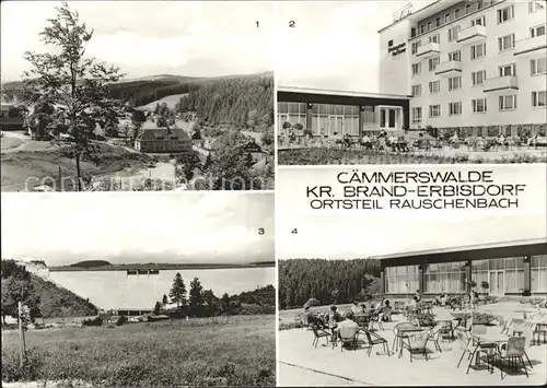 Caemmerswalde FDGB  Erholungsheim Paul Gruner terrasse Sperrmauer Kat. Neuhausen Erzgebirge