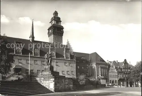 Zeitz Rathaus Denkmal der Opfer des Faschismus Kat. Zeitz