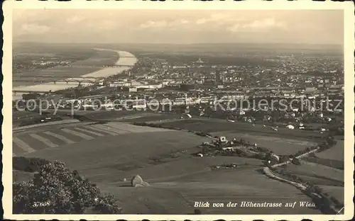 Wien Blick von Hoehenstrasse Kat. Wien