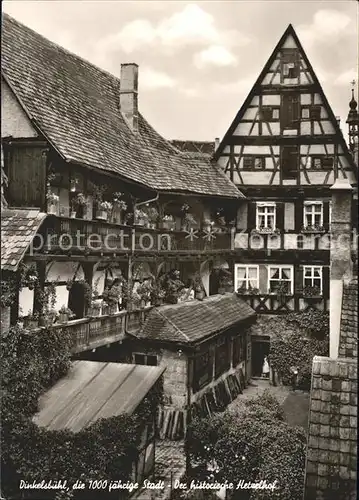 Dinkelsbuehl historischer Hetzelhof Kat. Dinkelsbuehl