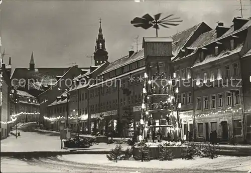 Schneeberg Erzgebirge zur Weihnachtszeit Pyramide Kat. Schneeberg