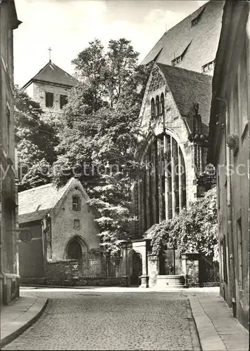 Freiberg Sachsen Blick von der Kreuzgasse zum Dom Kat. Freiberg