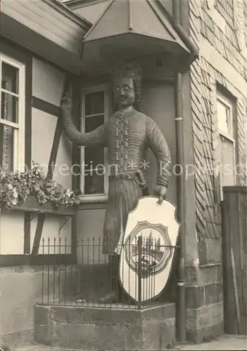 Neustadt Harz Roland Statue am Ratskeller Kat. Neustadt Harz