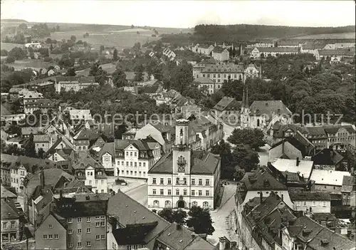 Schneeberg Erzgebirge Bergstadt Blick vom Turm der St Wolfgangskirche Kat. Schneeberg