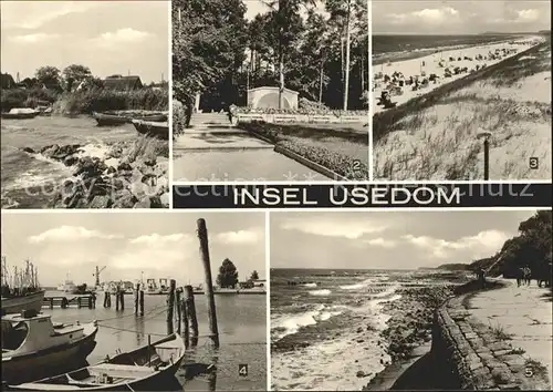 Usedom Zempin Bodden Koelpinsee Konzertplatz Trassenheide Karlshagen Hafen Koserow Kat. Usedom