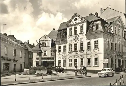 Schneeberg Erzgebirge Ernst Schneller Platz Kat. Schneeberg