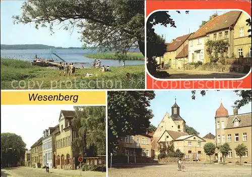 Wesenberg Mecklenburg Woblitzsee Markt Mittelstrasse Kat. Wesenberg Mecklenburg