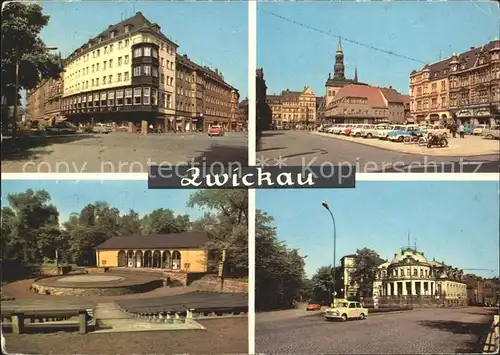 Zwickau Sachsen Ringkaffee Markt Freilichtbuehne Milchbar Kat. Zwickau