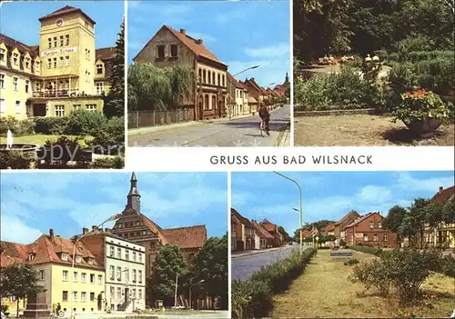 Bad Wilsnack Puschkin Kurhaus Wittenberger Strasse Kurpark Karl Marx Platz Ernst Thaelmann Strasse Kat. Bad Wilsnack