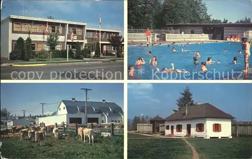 Langley British Columbia City Hall Health Offices Swimmingpool Milking Time Original Store Building Kat. Langley