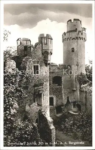 Auerbach Bergstrasse Auerbacher Schloss Kat. Bensheim