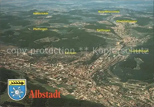 Albstadt Wuerttemberg Fliegeraufnahme / Albstadt /Zollernalbkreis LKR