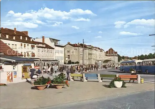 Siegburg Wilhelmstr mit Bus Bahnhof Kat. Siegburg