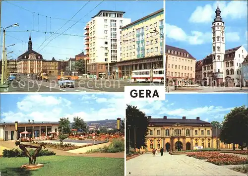 Gera Rathaus Orangerie Strasse der Republik Kat. Gera