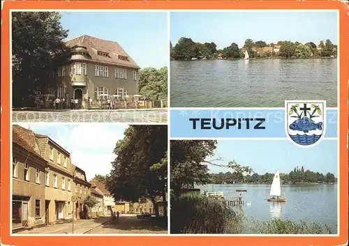 Teupitz Restaurant Schenk vom Landsberg Markt Teupitzsee Kat. Teupitz