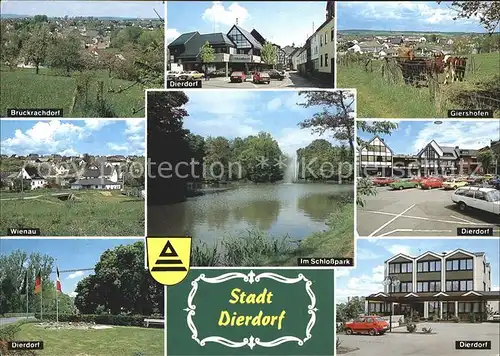 Dierdorf Giershofen Bruckrachdorf Wienau Schlosspark Kat. Dierdorf