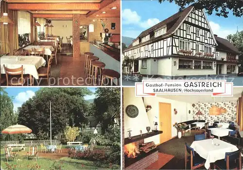 Saalhausen Sauerland Gasthaus Pension Gastreich Kat. Lennestadt