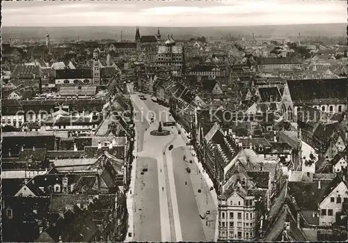 Augsburg Blick von St Ulrich Kat. Augsburg