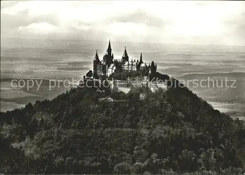 Hechingen Burg Hohenzollern Fliegeraufnahme Kat. Hechingen