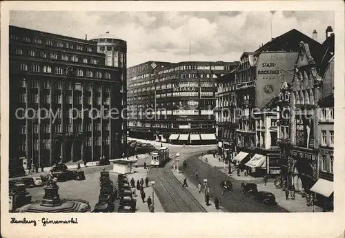 Hamburg Gaensemarkt Kat. Hamburg