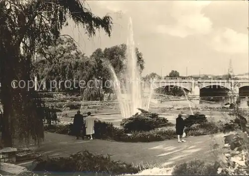 Leipzig Kulturpark Clara Zetkin Fontaene Kat. Leipzig