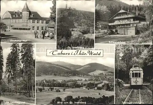 Tabarz Deutscher Hof Schweizerhaus Gr Inselsberg Im Lauchagrund Thueringerwald Bahn Kat. Tabarz Thueringer Wald