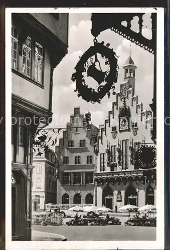 Frankfurt Main Blick vom Alten Markt zum Roemer Kat. Frankfurt am Main