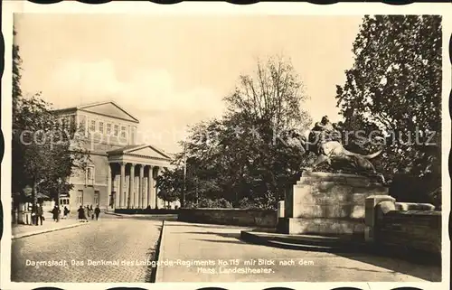 Darmstadt Denkmal Leibgarde  Regiments Kat. Darmstadt