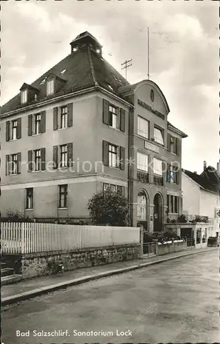 Bad Salzschlirf Sanatorium Lock Kat. Bad Salzschlirf