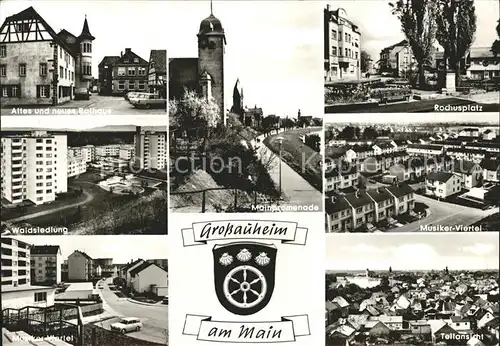 Grossauheim Musiker Viertel Rochusplatz Waldsiedlung Rathaus Kat. Hanau