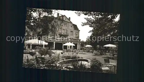 Bad Salzschlirf Terrasse Hotel Badehof Kat. Bad Salzschlirf