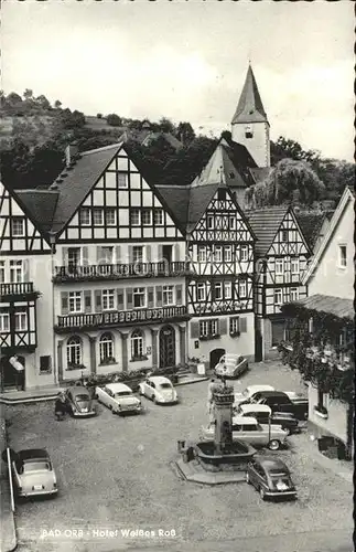 Bad Orb Hotel Weisses Ross Dorfbrunnen Kat. Bad Orb