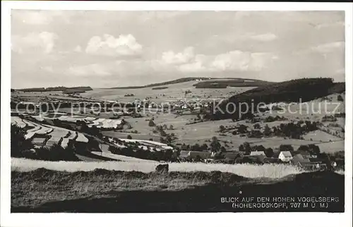 Schotten Blick auf den Hohen Vogelsberg Hoherodskopf Kat. Schotten