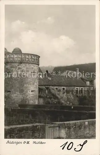 Buedingen Hessen Muehltor Kat. Buedingen