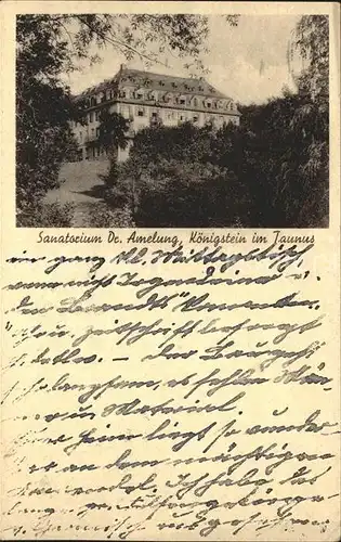 Koenigstein Taunus Sanatorium Dr Amelung Kat. Koenigstein im Taunus