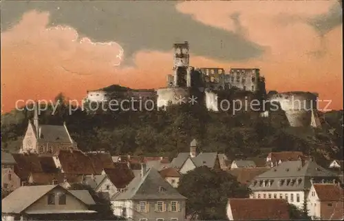 Koenigstein Taunus Ansicht mit Burgruine Kat. Koenigstein im Taunus