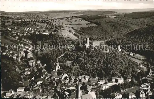 Stromberg Hunsrueck Fliegeraufnahme Kat. Stromberg