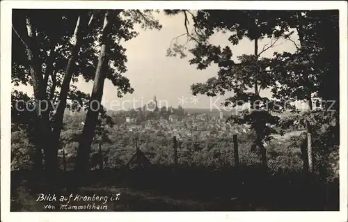 Kronberg Taunus Blick von Mammolshain Kat. Kronberg im Taunus