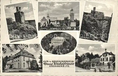 Kronberg Taunus Falkenstein Kronberg Koenigstein Haus Waldfriede Kur und Genesungsheim Rettershof Kat. Kronberg im Taunus