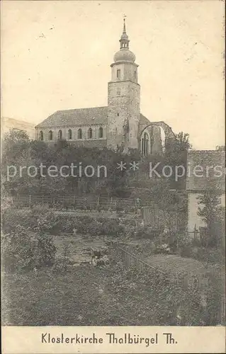 Thalbuergel Klosterkirche Thalbuergel Kat. Buergel Thueringen