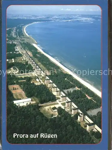 Prora Koloss von Prora Insel Ruegen Fliegeraufnahme Kat. Binz