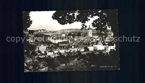 Weilburg Hotel Traube und Schloss Terrassen Cafe Kat. Weilburg Lahn