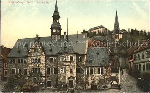 Blankenburg Harz Marktplatz Kat. Blankenburg