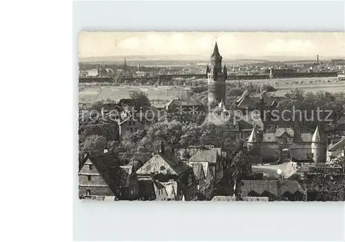 Friedberg Hessen Burg Friedberg mit Blick auf Bad Nauheim Kat. Friedberg (Hessen)