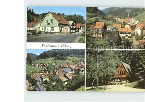 Fehrenbach Thueringer Wald HOG Rasthof Teilansichten Waldbaude Werraquelle Kat. Masserberg