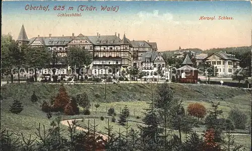 Oberhof Thueringen Schlosshotel Herzogliches Schloss Kat. Oberhof Thueringen