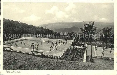 Weilmuenster Kindersanatorium Haus Frankfurt Plantschbecken Schwimmbad Kat. Weilmuenster