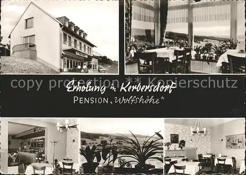 Kerbersdorf Pension Wolfshoehe Restaurant Kat. Bad Soden Salmuenster