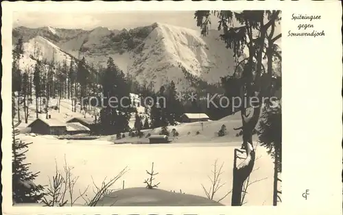 Spitzingsee gegen Sonnwendjoch Kat. Schliersee